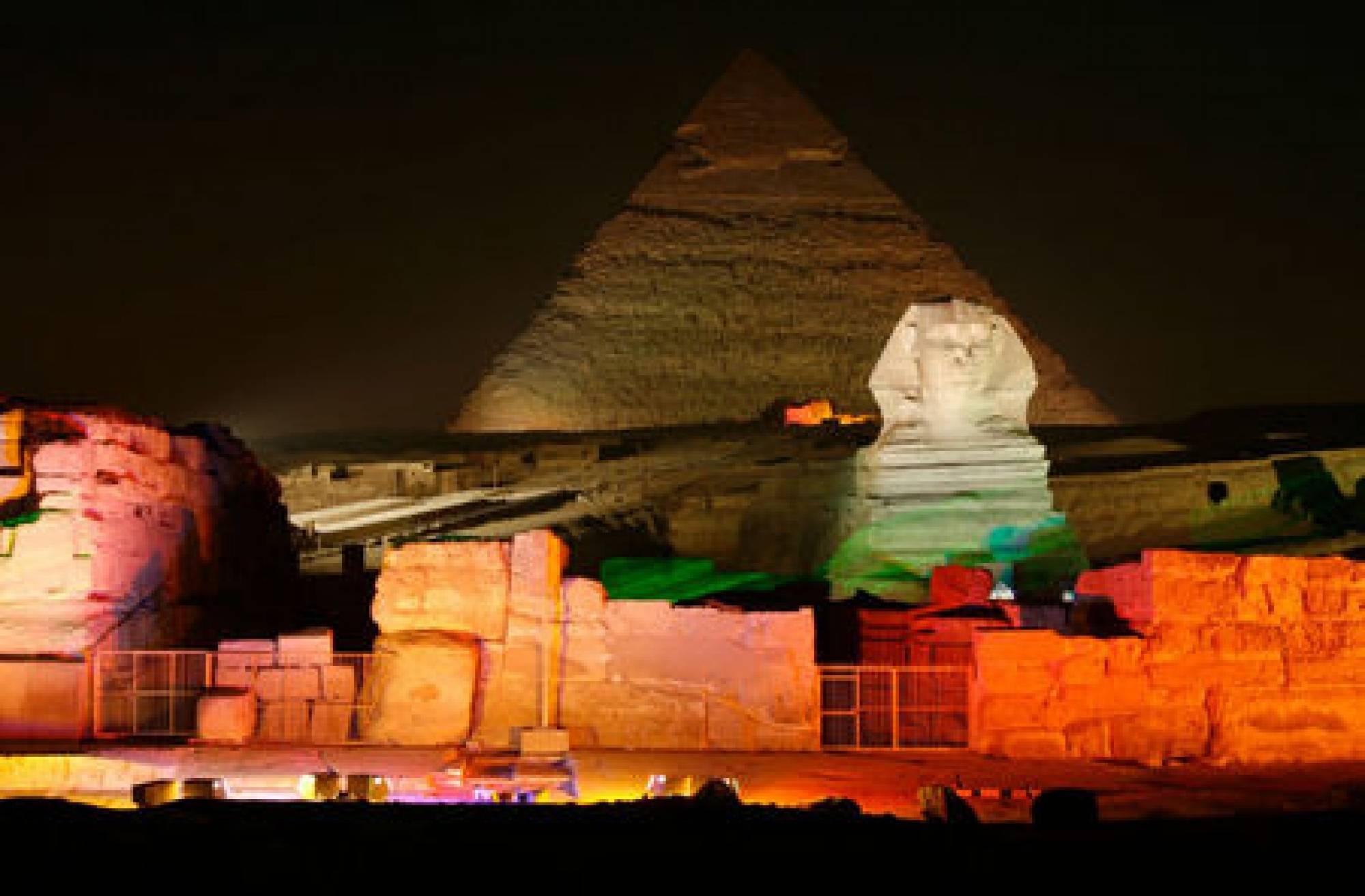How long is the Pyramid Light Show ?